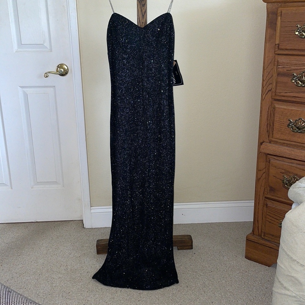 Black dress with sequins